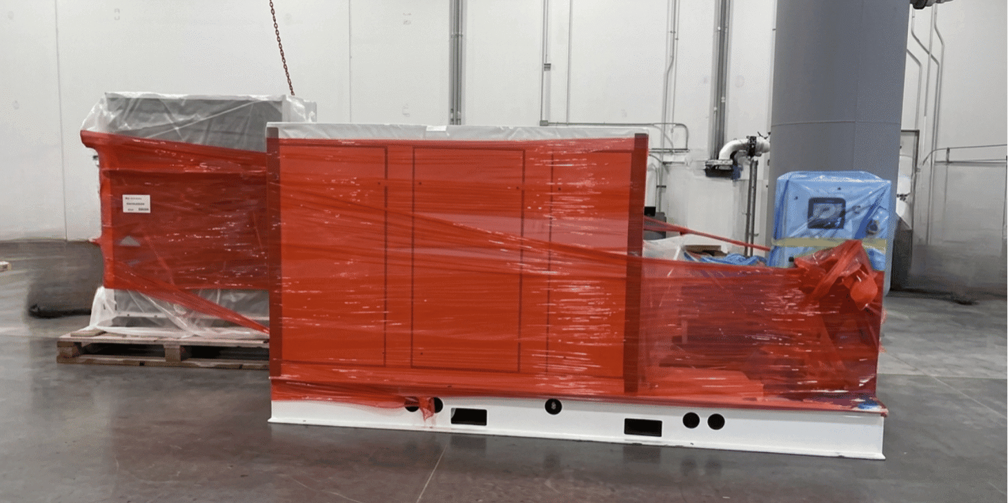 Industrial materials wrapped and ready to be shipped
